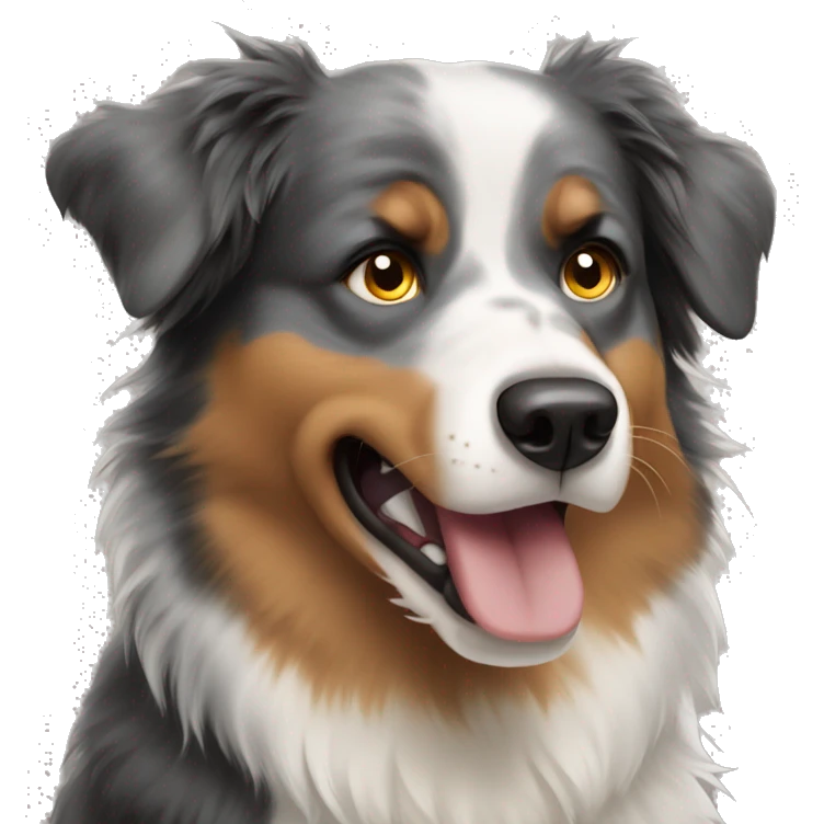 angry australian shepherd  emoji
