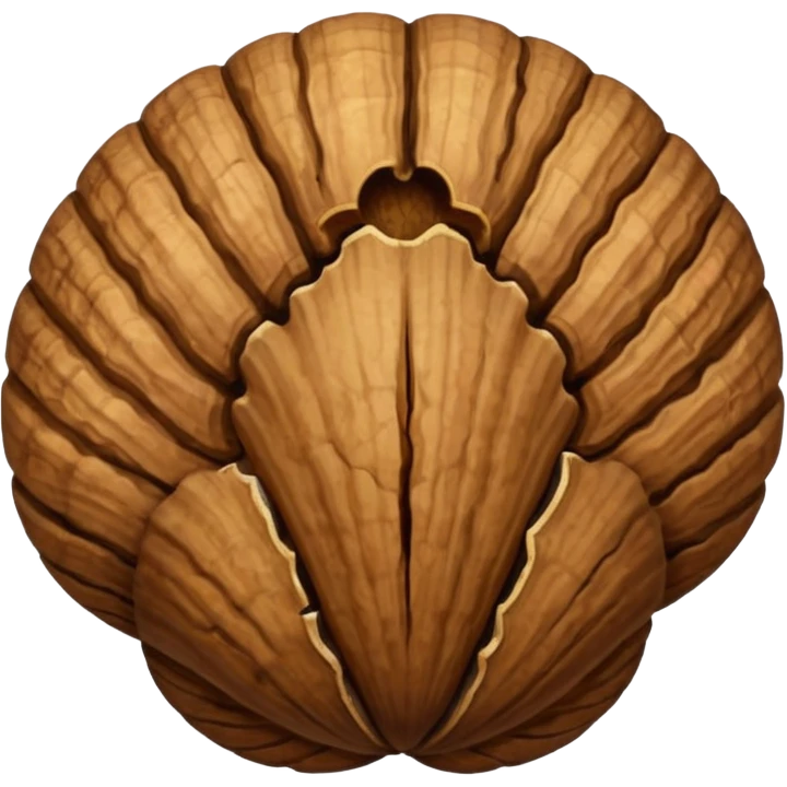 walnut with shell emoji
