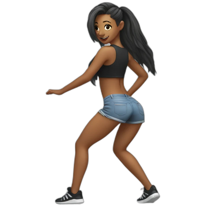 Girl twerking emoji
