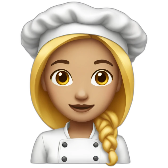 girl cook light color skin emoji
