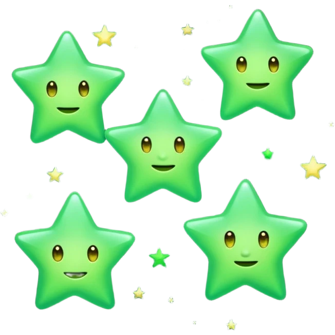 estrelas verdes emoji