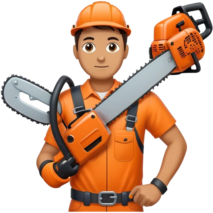 Hoodlum with chainsaw emoji