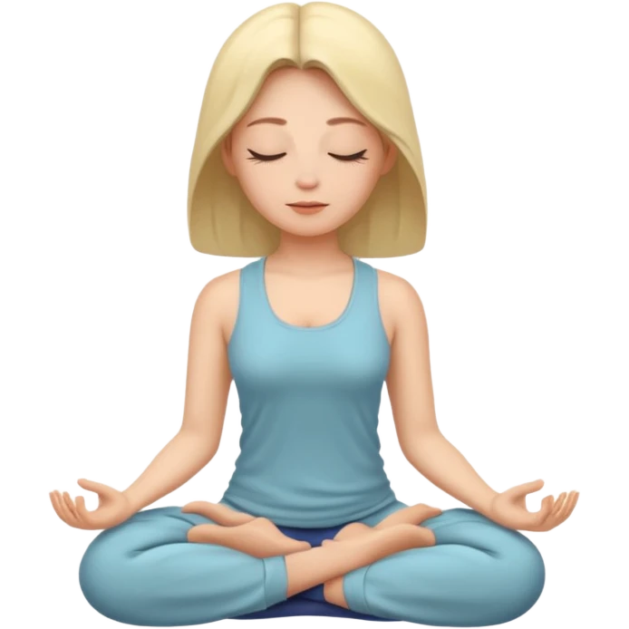 명상하는 여자 emoji