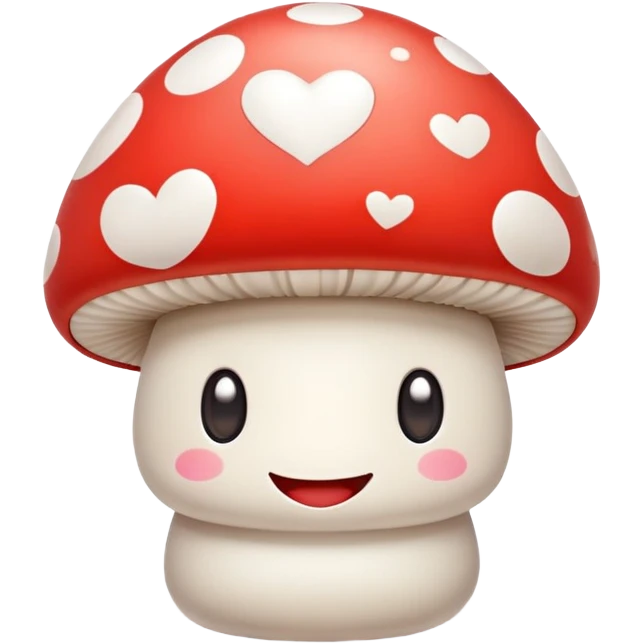 mushroom in love emoji