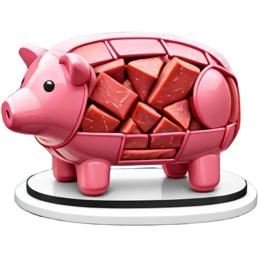  paris city SPAM meat jeff koons style sculpture arty landscape  emoji