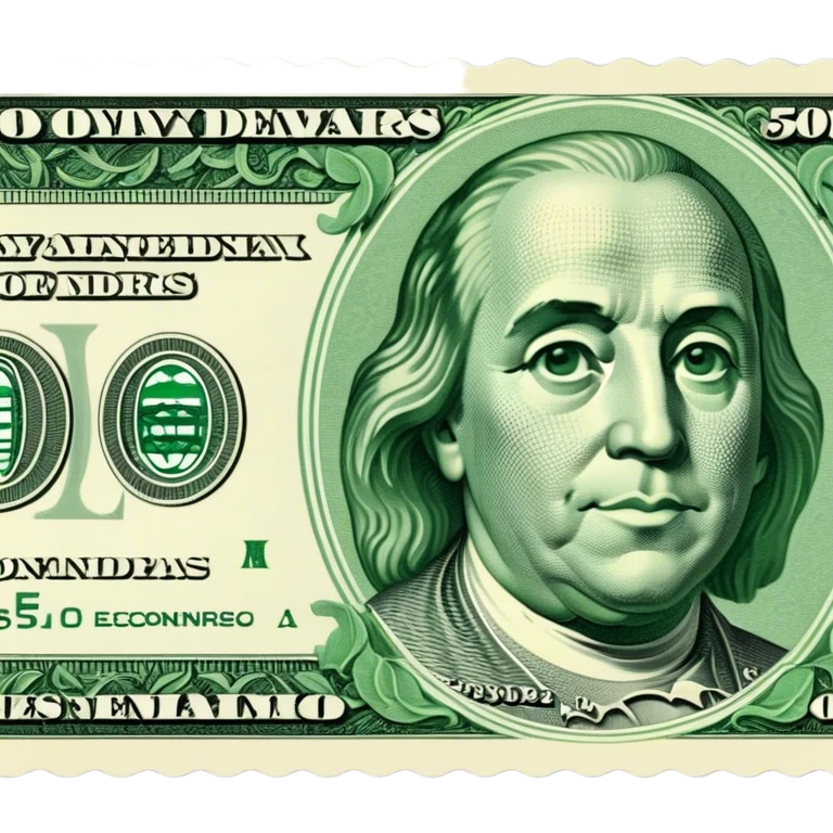 $50 bill emoji
