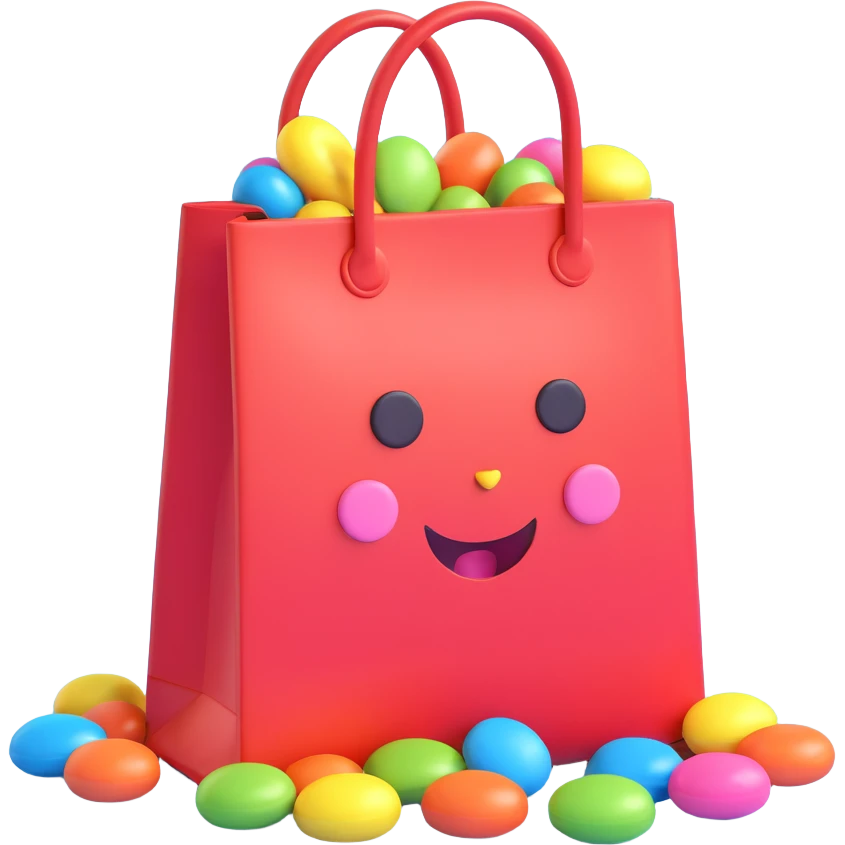 bag with candy emoji