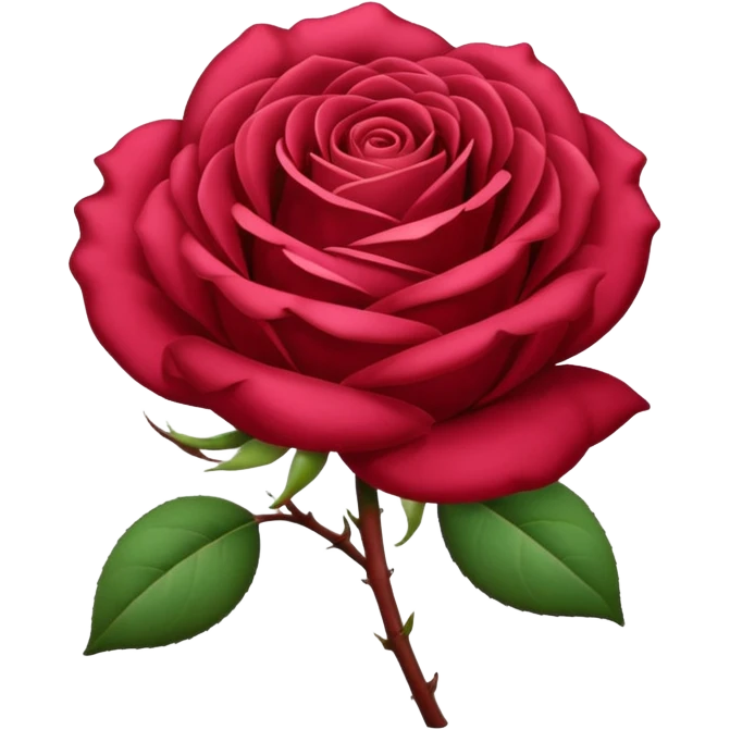 Mahroon rose emoji
