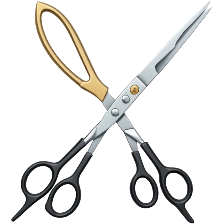  hairdressing scissors emoji