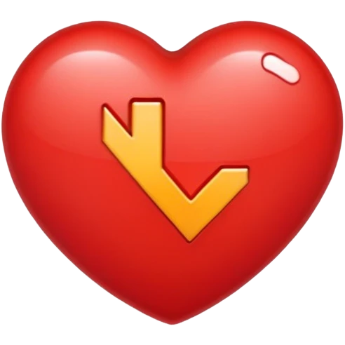 Heart with A+C inside  emoji