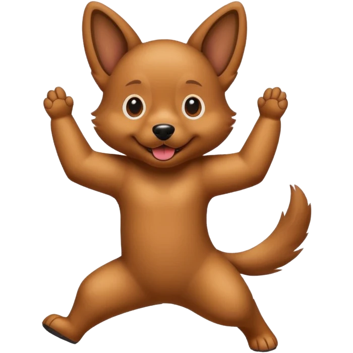 Dog dancing emoji