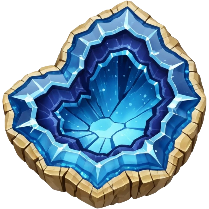 Blue geode  emoji