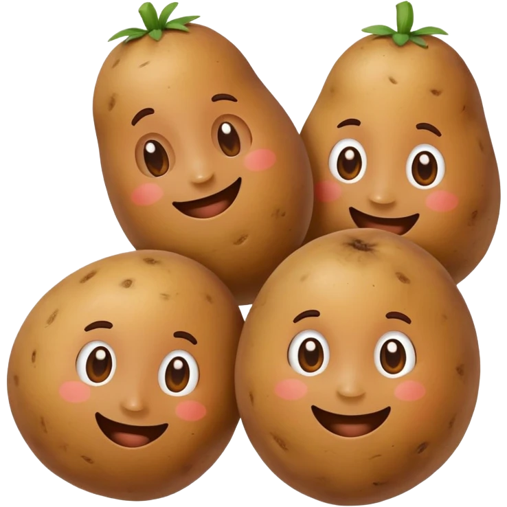 two potato friends emoji