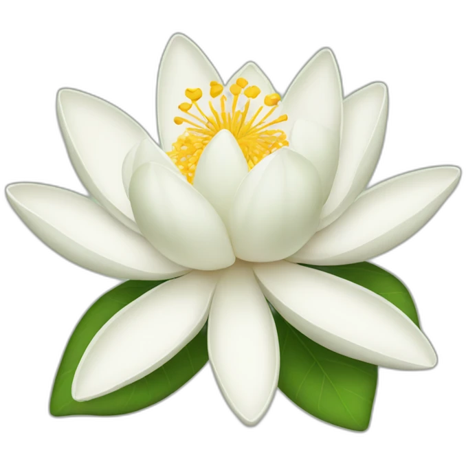 Jasmine lotus emoji