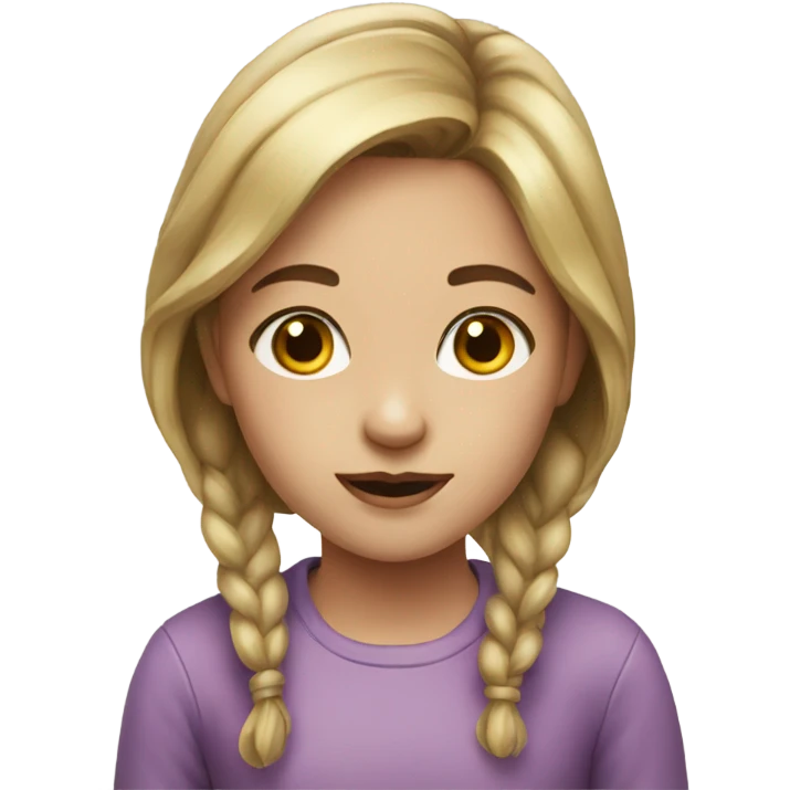 realistic portrait of girl emoji
