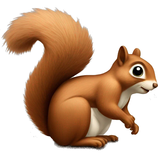 sed squirrel at sofa emoji