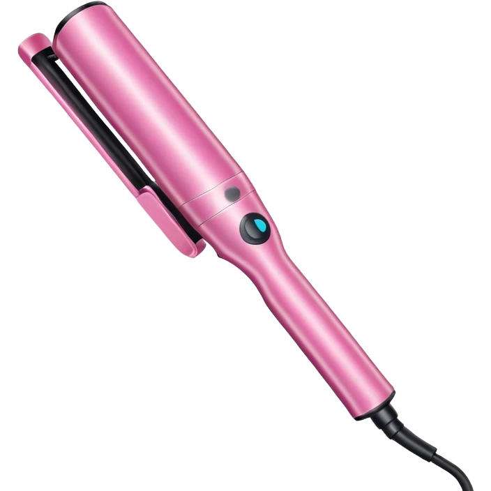 Pink waver curling iron emoji