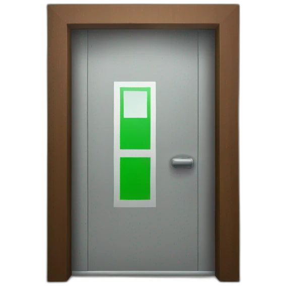 Emergency exit door emoji