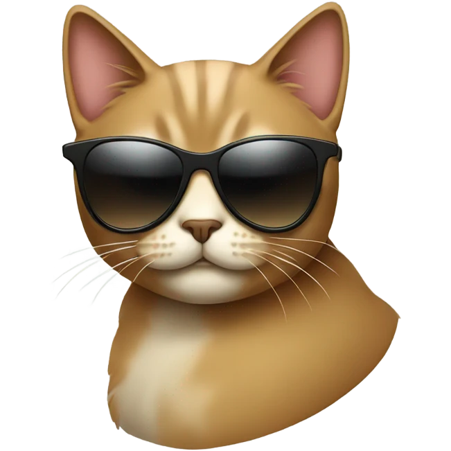 Cat with sunglasses emoji