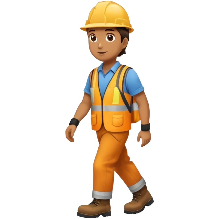 labor worker walking emoji