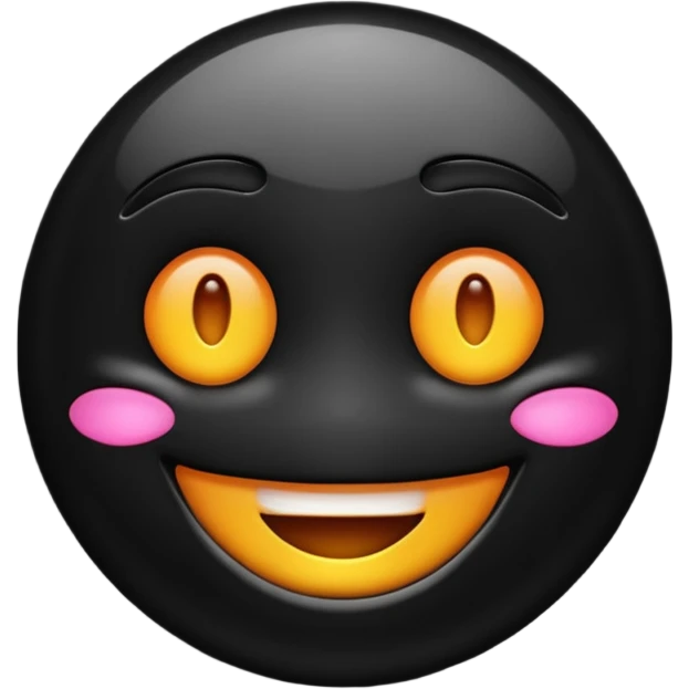 Dark smile emoji  emoji
