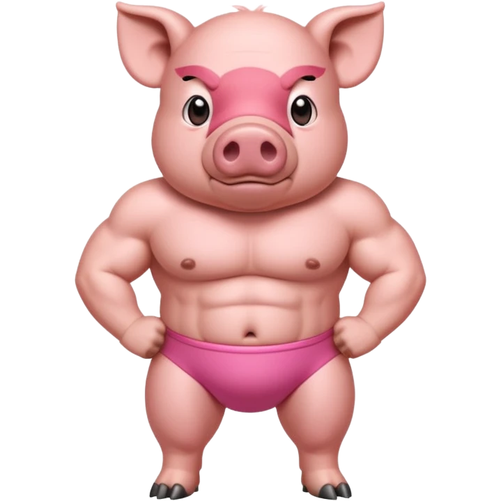 muscular pig emoji