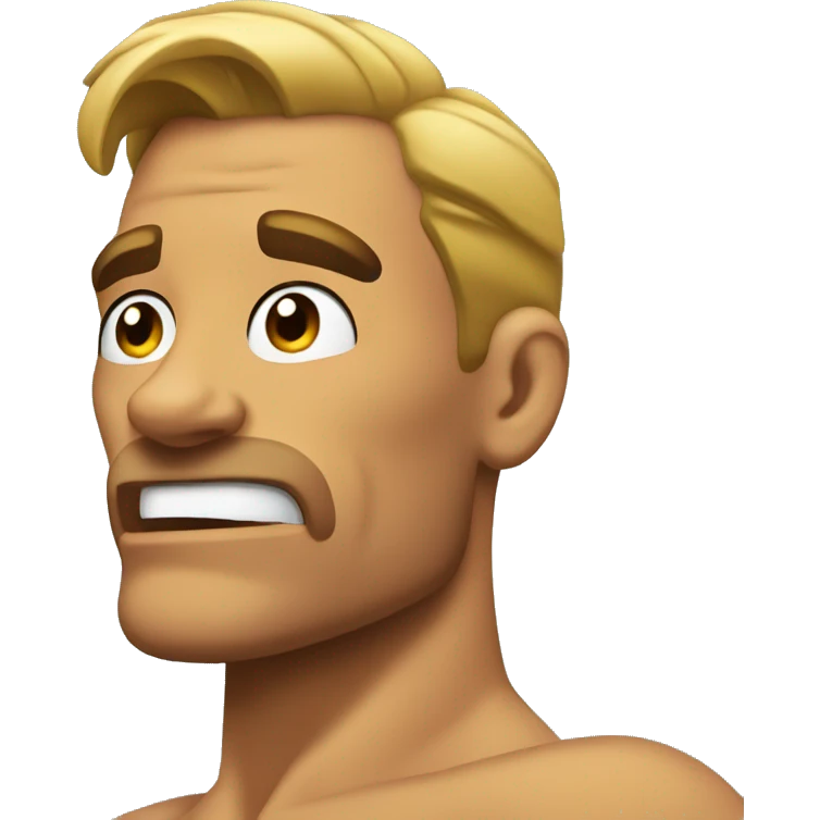Flexing jawline  emoji