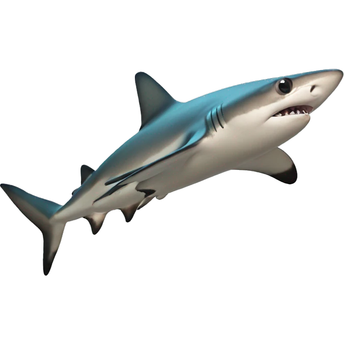 Black tip reef shark emoji