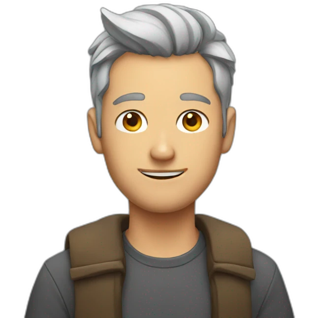 man with cat ear emoji