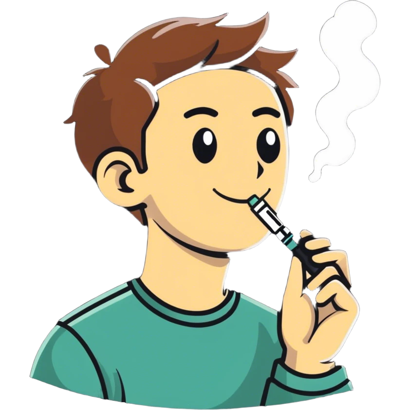 Man vaping  emoji