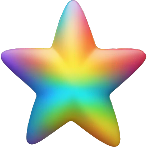 rainbow star emoji