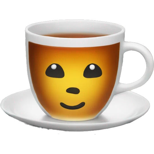 Cup of Tea next to Laptop work emoji