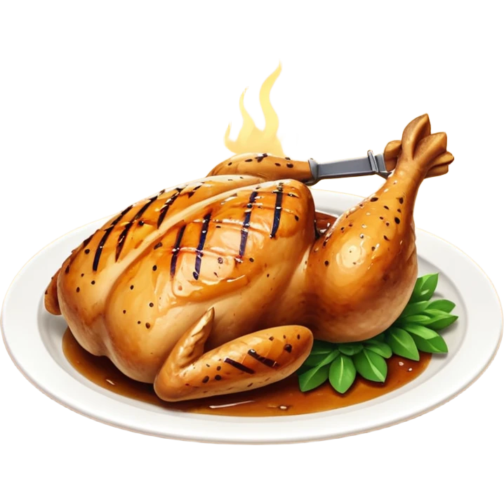 grilled chicken emoji