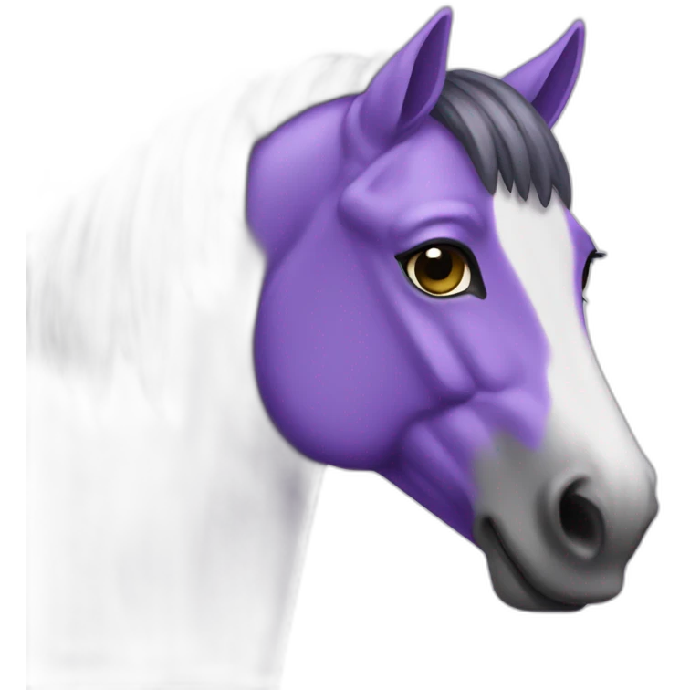 Cheval violet emoji