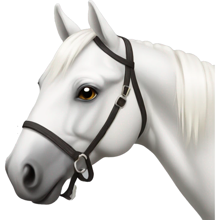 Caballo blanco emoji