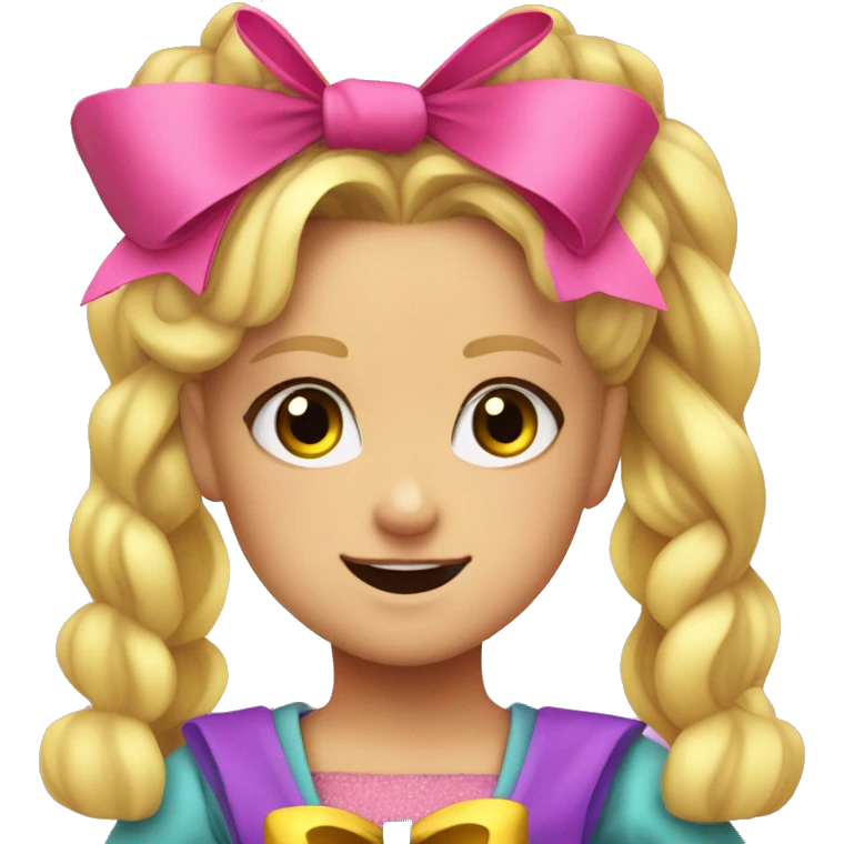 Jojo siwa with a bow emoji
