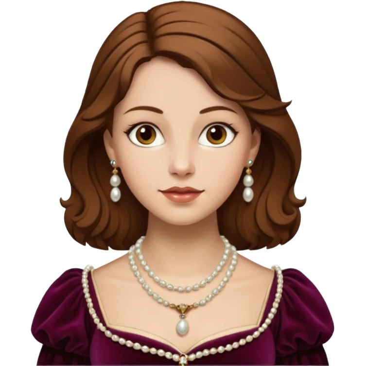 Renaissance lady emoji