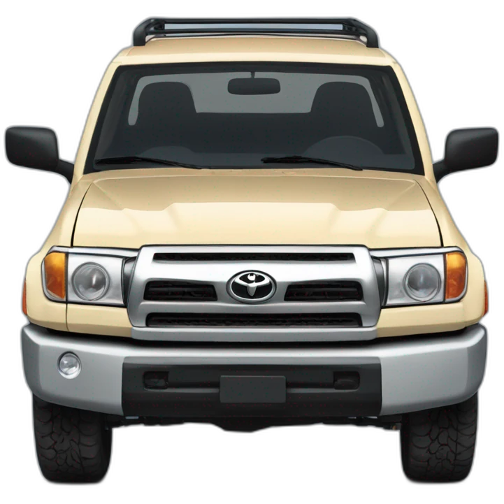 Toyota landcuiser Hzj 78 blue color 2002 edition  emoji