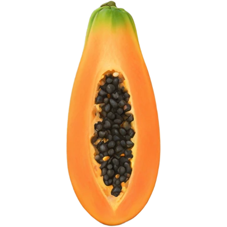 Realistic Papaya  emoji