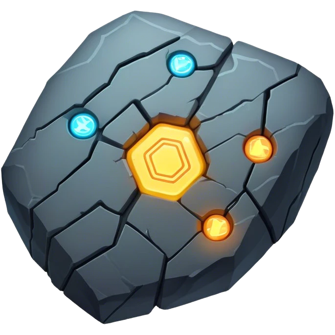 AI made by rock fragment emoji