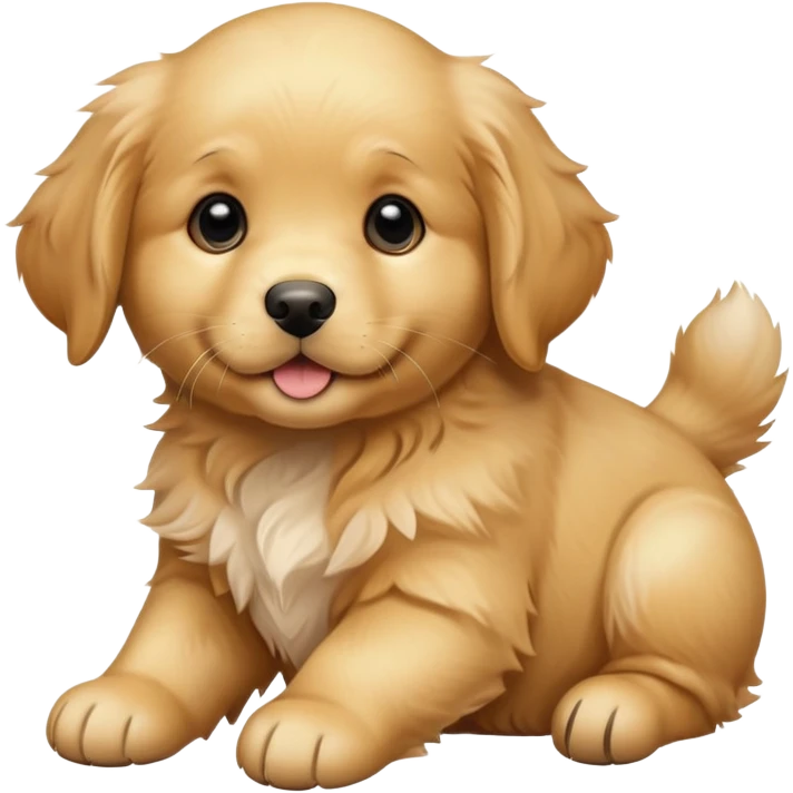 Golden retriever puppy emoji
