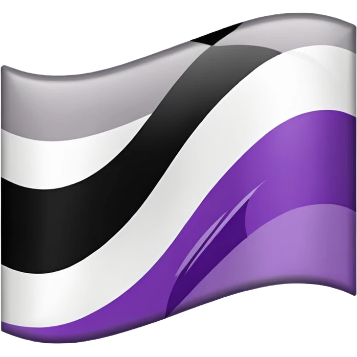 Asexual flag emoji