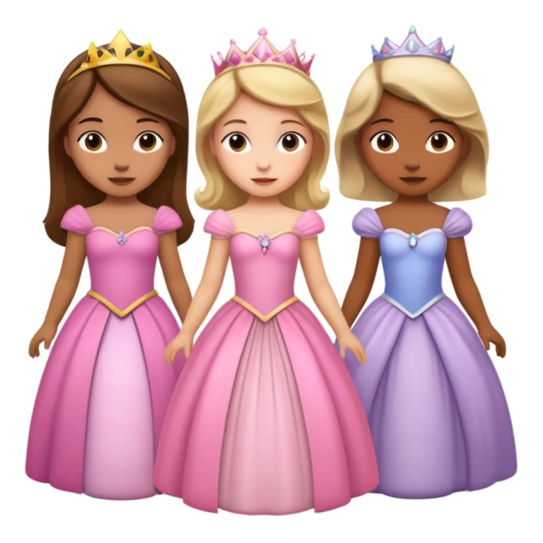 girls in a princess dress emoji