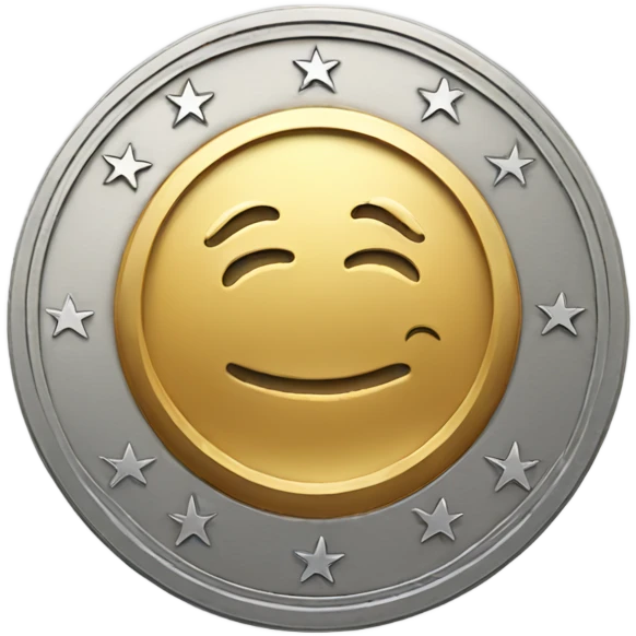 coin with the inscription 1 week emoji