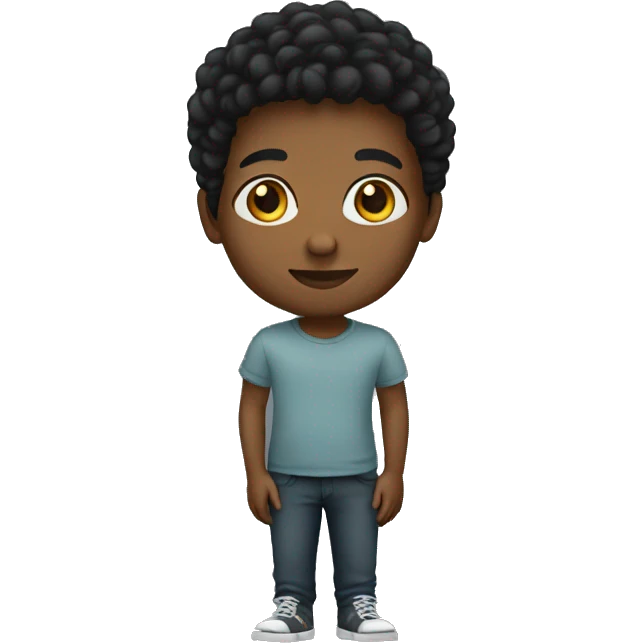 young black person emoji