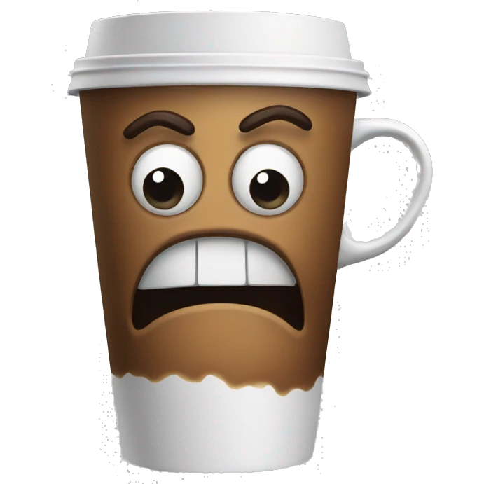 mad coffee emoji