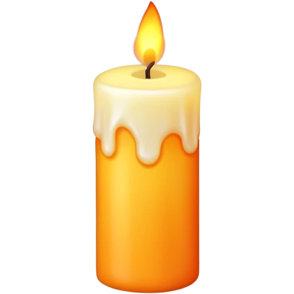 lit candle with flame emoji