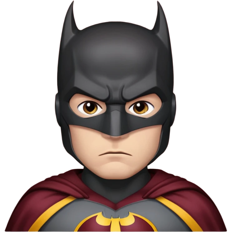 Batman with the redskins uniform emoji