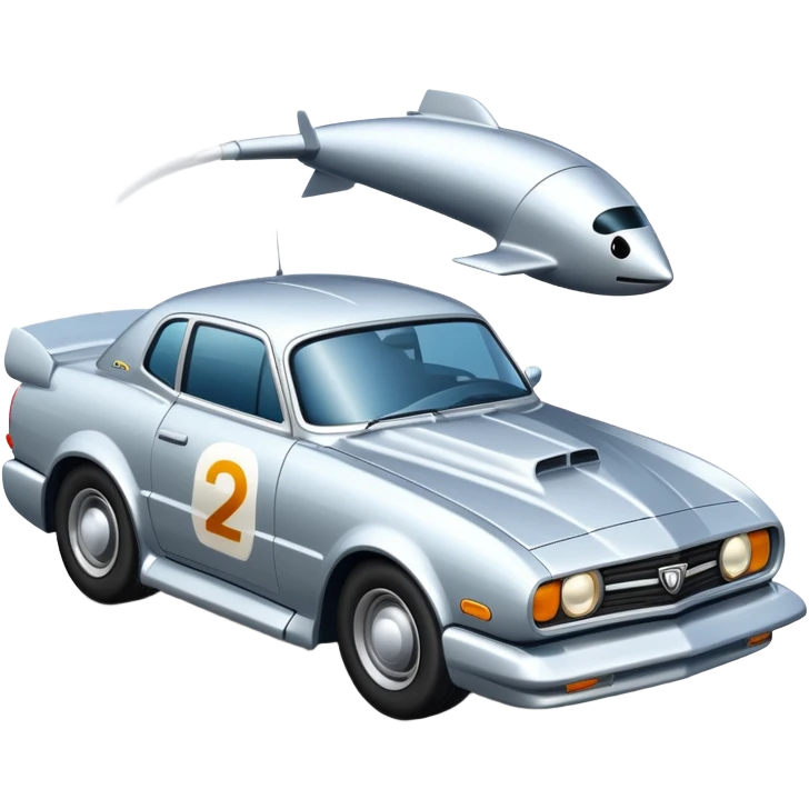 The tiv 2 storm chaseing car emoji