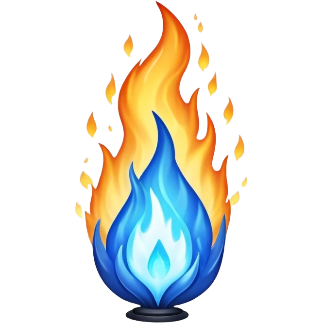 blue flame emoji emoji